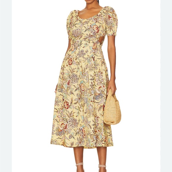 Ulla Johnson Floral Yellow Dress - Picture 2 of 6